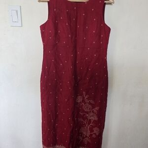 Talbots Red Linen Garment